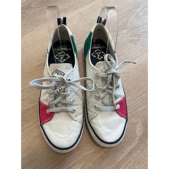 SPERRY CREST VIBE BIONIC Sneaker STS83727 White Pink Green Color Block Size 7.5 - Picture 2 of 6